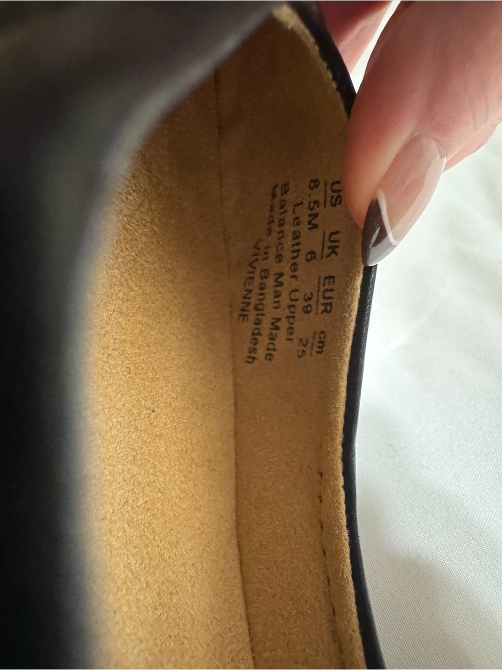 Naturalizer Vivienne Black Leather Ballet Flat - Women's 8.5M - Picture 7 of 7